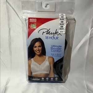 Playtex 18 Hour Black Bra - Ultimate Comfort